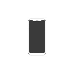 Smartphone mockup. Phone vector icon. Trendy Flat style for graphic design, Web site, UI. EPS10. Vector illustration