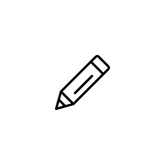 Pencil vector icon. Edit sign. Pen write symbol in trendy flat style isolated on white background for your design logo UI Vector illustration EPS10 - Vector