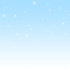 Sparse snowfall Christmas background. Subtle flyin