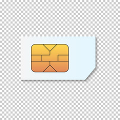 chip icon for bank plastic credit or debit charge card. Vector illustration 