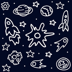 Vector illustration of Outer Space.