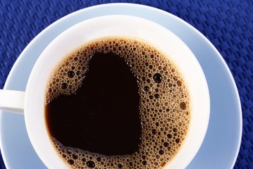 Close up of cup with coffee