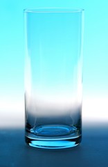 Studio shot of empty glass