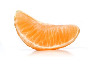 Mandarin on white background- studio shot