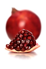 Studio shot of pomegranate fruit