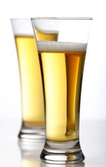 Studio shot of two beers