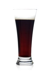 Studio shot of dark beer
