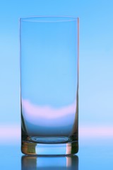 Studio shot of empty glass