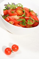 Close up of tomato salad