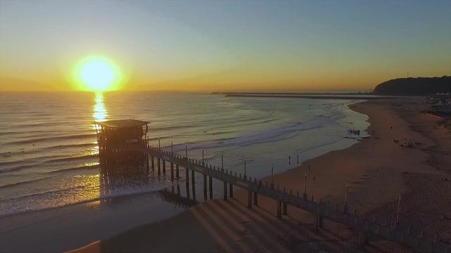Durban Beach Aerial Drone City Coastline