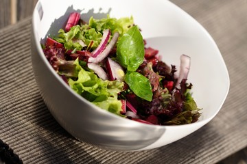 Studio shot of spring salad
