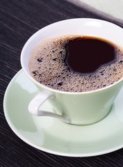 Studio shot of cup of coffee