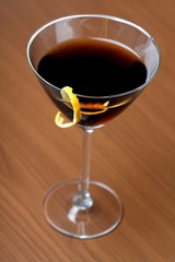 Close up of martini glass