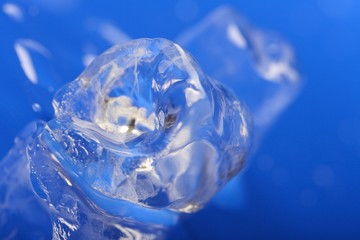 Fototapeta premium Close up of ice cubes