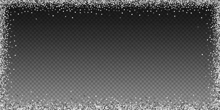 Round silver glitter luxury sparkling confetti. Sc