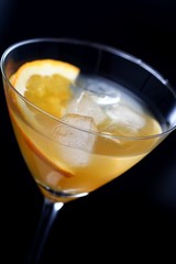 Studio shot of martini drink