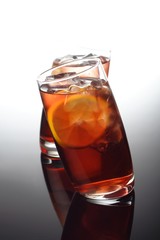 Close-up of beverage with ice