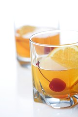 Close up of orange drink