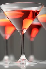 Close up of martini glass