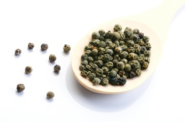 Close up of pepper grains
