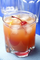 Close up of grapefruit beverage