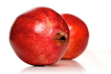 Close-up of pamebranate on white background