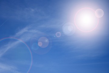 Clouds on a blue sky