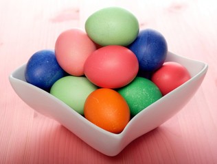 Studio shot of easter eggs