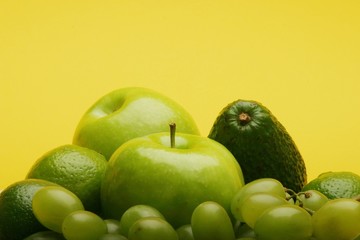 Compsition of mixed fruits - close up