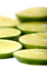 Limon on white background - close-up