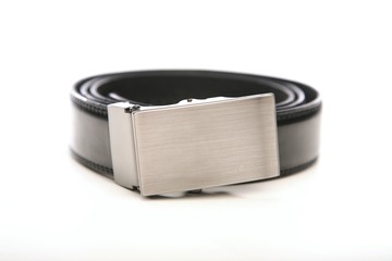 Black belt on white bacground