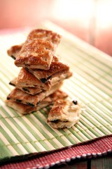 Close-up of cookies on plate