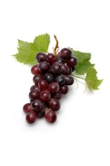 Grapes on white background - close-up
