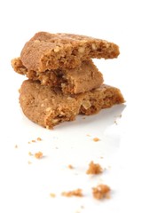 Cookies on white background- studio shot