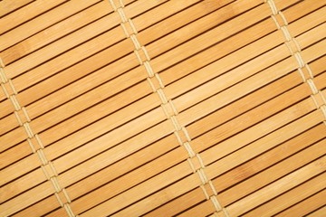 Wooden mat close-up - texture