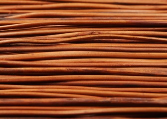 Wooden mat close-up - texture