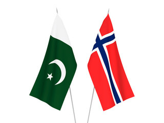 Norway and Pakistan flags