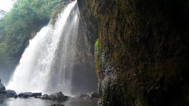 Haew suwat or Heo Suwat waterfall in Khao Yai National Park, Thailand- beautiful Waterfall.