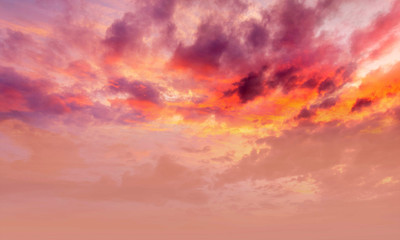 Sunset sky background, beautiful sunset background