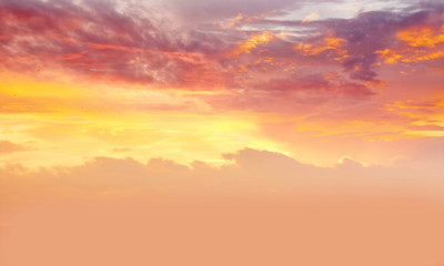 Sunset sky background, beautiful sunset background