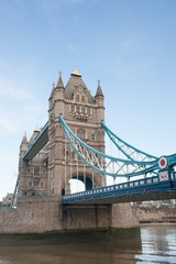 Fototapeta na wymiar Tower Bridge and the River Thames; London; UK