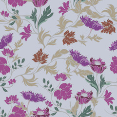 Beautiful seamless floral pattern background.