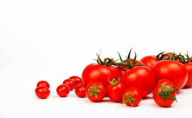 tomatoes isolated on white background