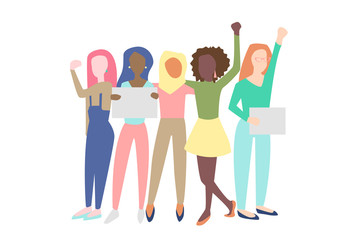  Different nationalities women 8 March