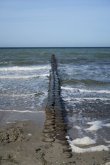 Holzbuhne bei Wustrow auf dem Fischland (Mecklenburg-Vorpommern)