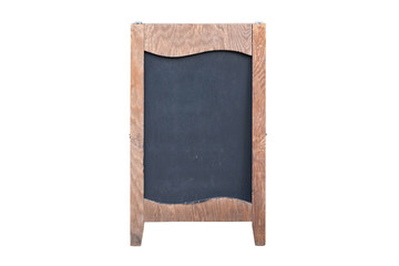 Restaurant menu board mockup isolated. Front view, close-up