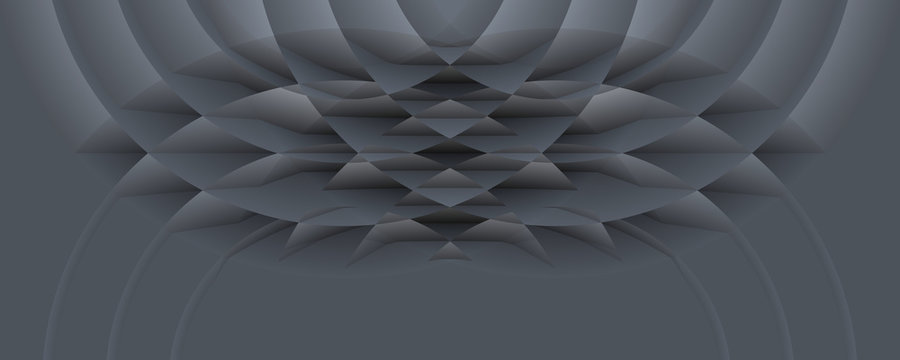 Grey Futuristic Abstract Symmetry Background