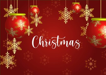 christmas background with snowflakes and place for your text