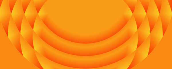 geometric circular orange banner background