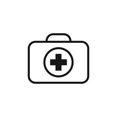 First aid kit icon design. vector illustration